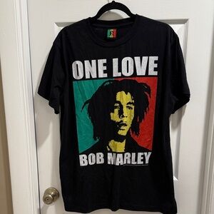 Black Bob Marley Jamaica Collection Graphic T-Shirt Band Tee Men’s XL